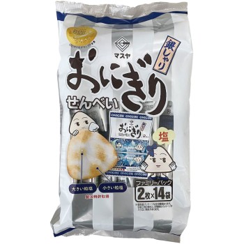 주먹밥 전병 긴샤리 패밀리팩 2매×14