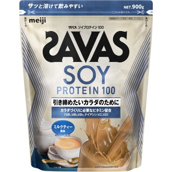 SAVAS 소이 프로테인100 밀크티 풍미 45식분 900g 메이지