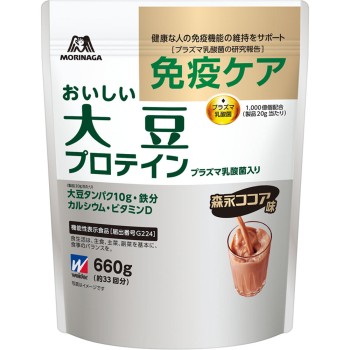 맛있는 대두 프로틴 플라즈마 유산균 함유 660g 모리나가제과