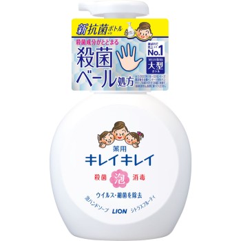 키레이 키레이 약용 폼 핸드솝 본체 대형 시트러스 프루티향 500ml 라이온