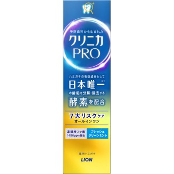 클리니카 PRO(프로) 올인원 치약 프레쉬 클린 민트 치약 95g 라이온