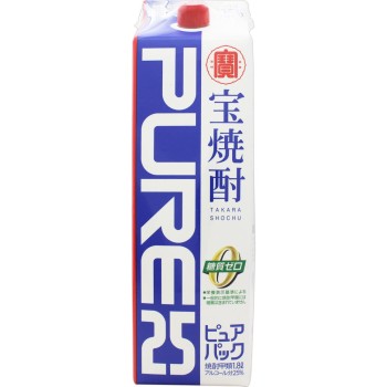 다카라 소주 「퓨어팩」25도 1800ml