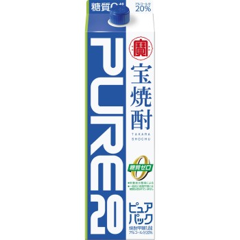다카라 소주 「퓨어팩」20도 1800ml