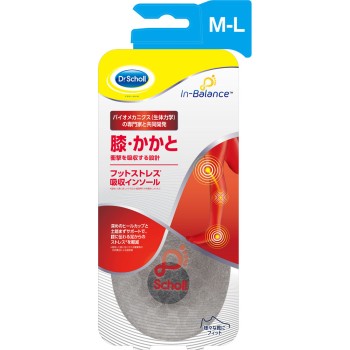 닥터 숄 인밸런스 풋 스트레스 흡수 인솔 무릎·뒤꿈치 M-L 1족입