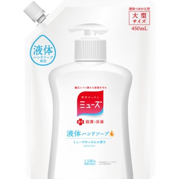 액체 뮤즈 오리지널 핸드소프 대형 리필용 450ml 레킷벤키저재팬