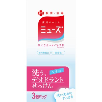 뮤즈 비누 데오도란트 95g×3 레킷벤키저 재팬