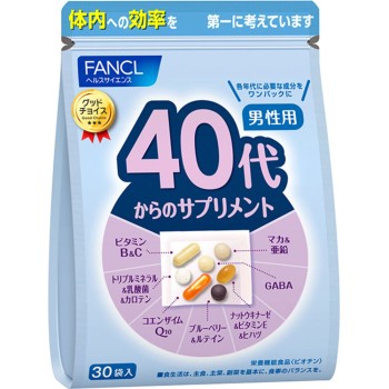 40대부터의 보충제 남성 30일분 30봉 판클