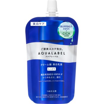 아쿠아 레이블 트리트먼트 밀크 (브라이트닝) 촉촉 리필용 110ml 시세이도