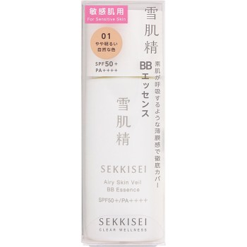 세키세이 클리어웰니스 에어리 스킨 베일 BB 에센스 01 약간 밝은 자연 피부색 30ml 코세
