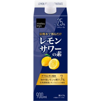 마츠키요 탄산수로 희석하기만 하면 레몬 사워 베이스 900ml