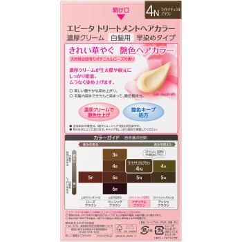 에비타 트리트먼트 헤어 컬러 4N 45g+45g 가네보