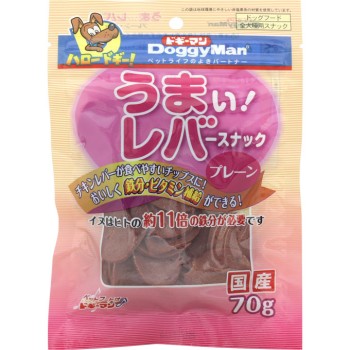 맛있어! 간 스낵 플레인 70g 도기맨하야시