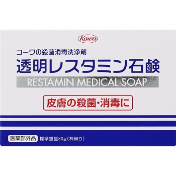 투명 레스타민 비누 80g 코와
