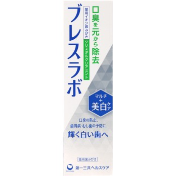 브레스라보 멀티+미백 케어 크리스탈 클리어 민트 90g 다이이치산쿄 헬스케어