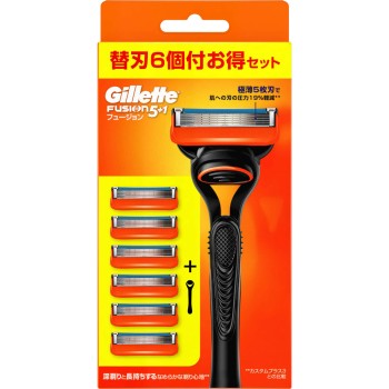 질레트 퓨전 매뉴얼 5B홀더포함 교체날6상점함 P&G재팬