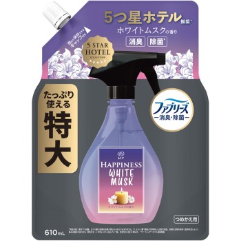 레노아 해피니스 미스트 화이트 머스크향 리필 특대사이즈 610ml P&G재팬