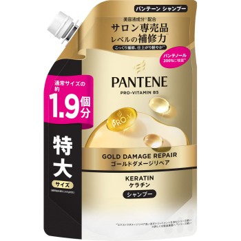 판텐 골드 데미지 리페어 샴푸 리필 특대사이즈 500g P&G재팬