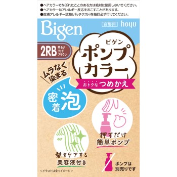 비겐 펌프컬러 교체용2 밝은 리치브라운 호유