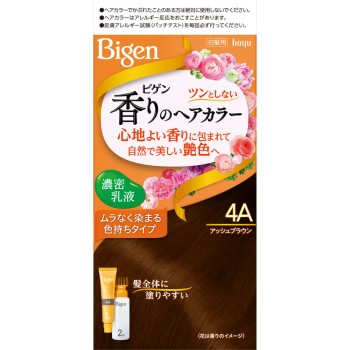 비겐 향기로운 헤어 컬러 유액 4A 40g+60mL 애시 브라운 호유