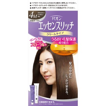 파온 에센스리치 크림타입 4M 붉은기 억제 약간 밝은 밤색 40g+40g 헨켈재팬