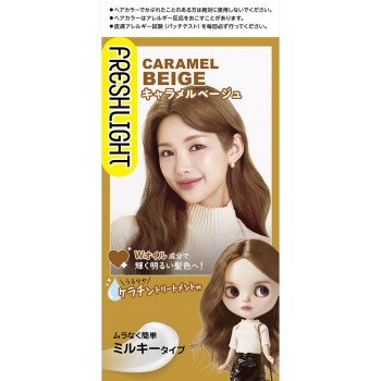프레쉬 라이트 밀키 헤어 컬러 캐러멜 베이지 40g+80mL+15g 헨켈재팬