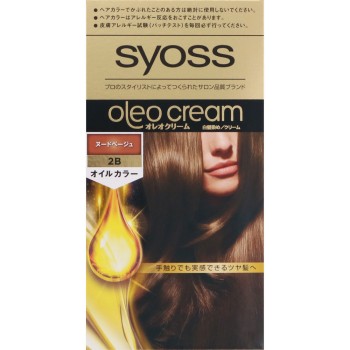 사이오스 올레오 크림 헤어 컬러 2B 누드 베이지 50g+50g 헨켈 재팬