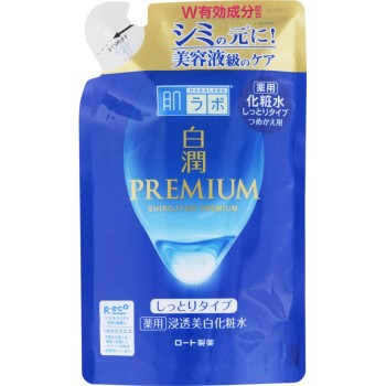 하다라보 시라준 프리미엄 약용 침투 미백 화장수 촉촉 리필 170ml 로토제약