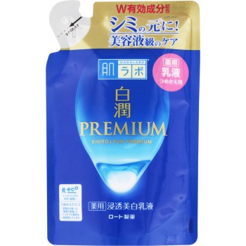 하다라보 시라준 프리미엄 약용 침투 미백 유액 리필 140mL 로토제약
