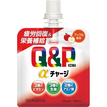 큐피코와 알파 차지 애플풍미 100mL×6 코와